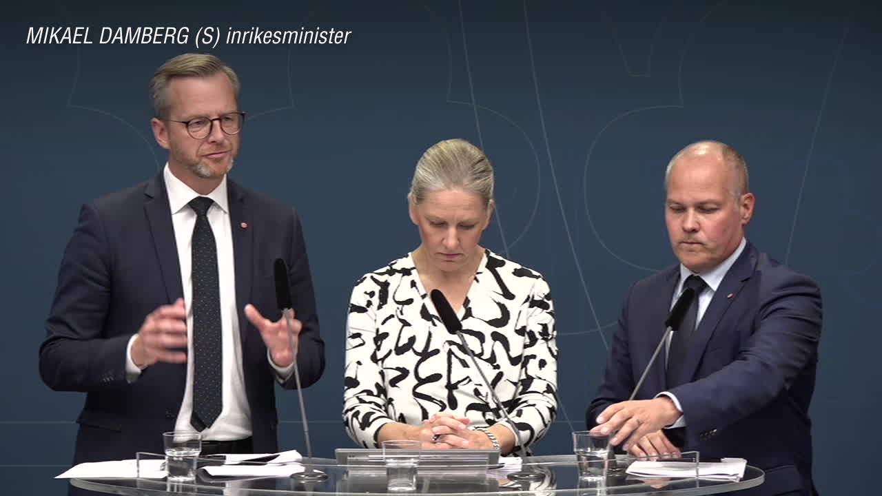 Regeringen presenterar paket mot gängvåld