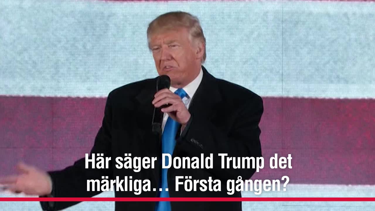Skämt som föll platt? – Eller hade Trump inte koll