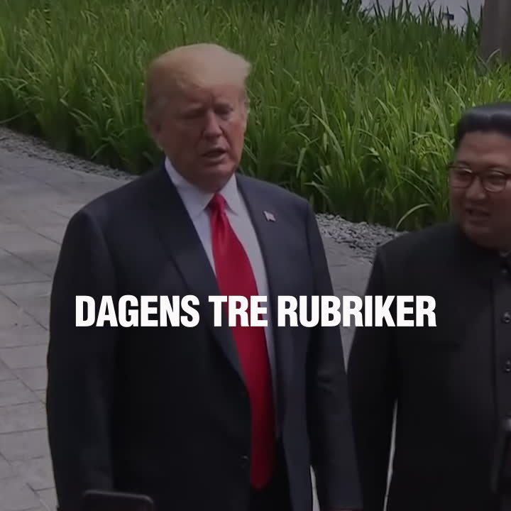 Dagens tre rubriker 12 juni