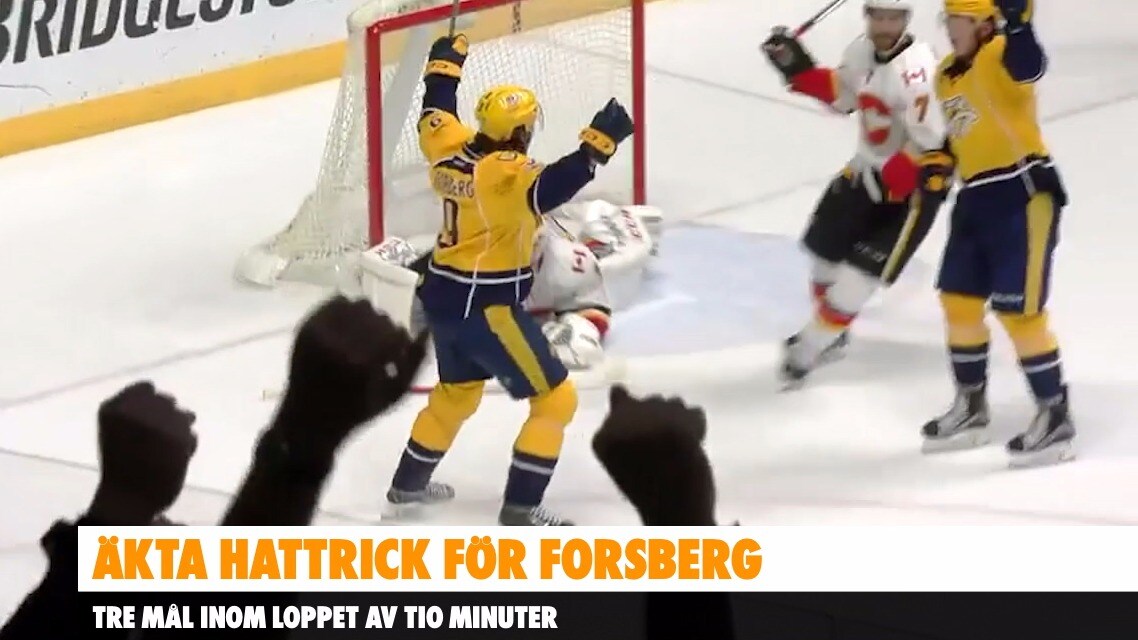 Här gör Forsberg tre mål – under samma period