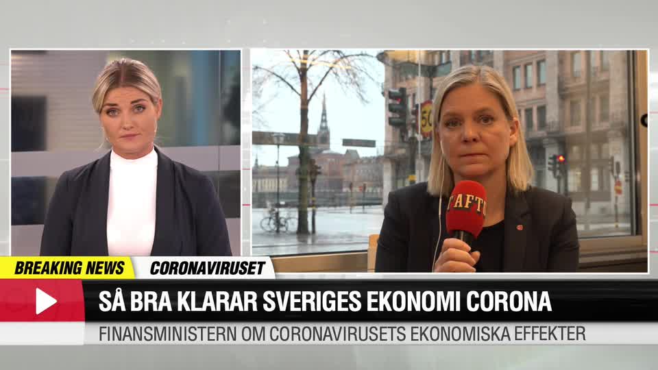 Hör finansministern Magdalena Anderson