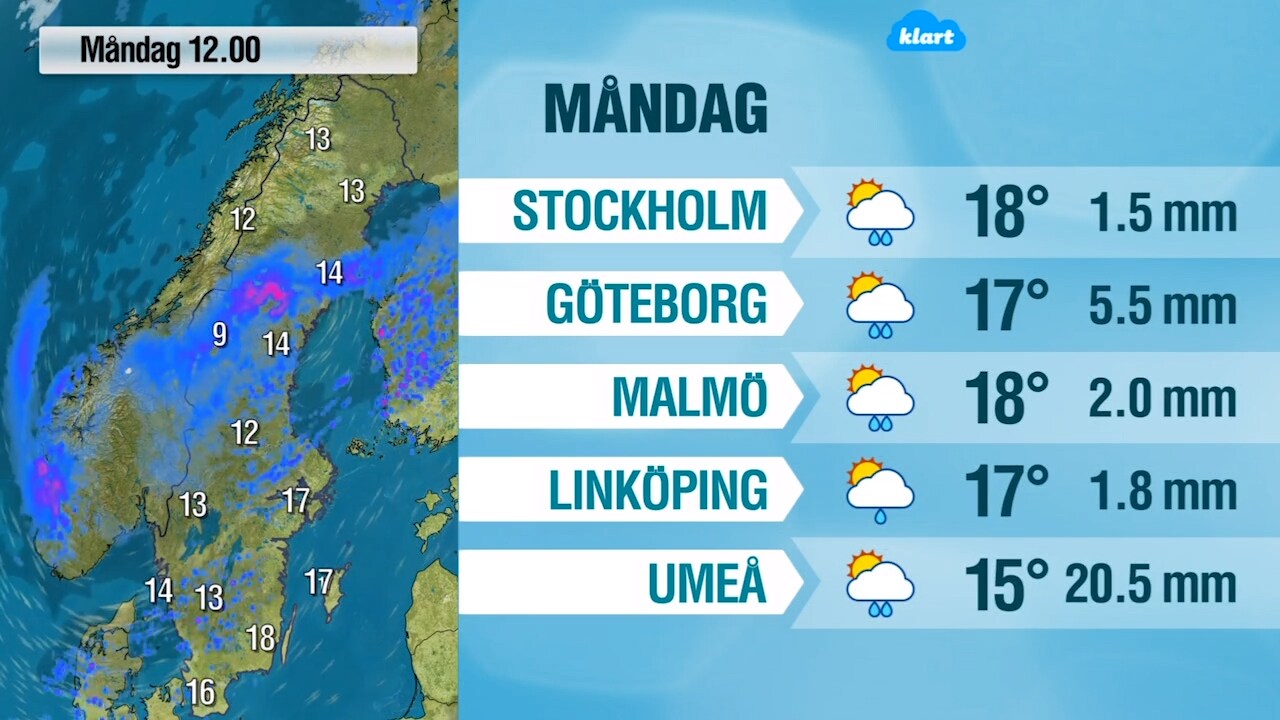 Regn och rusk väntar – så här ser vädret ut de närmaste dagarna