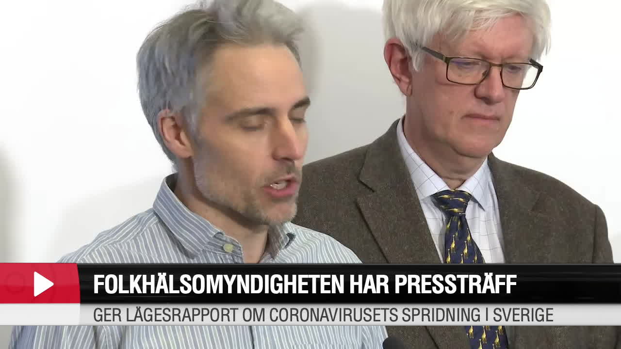 Folklhälsomyndigheten håller pressträff