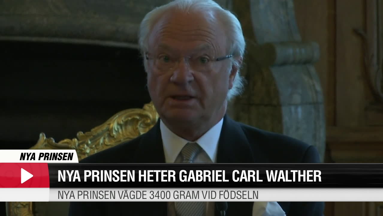 Här avslöjar kungen vad prinsen ska heta