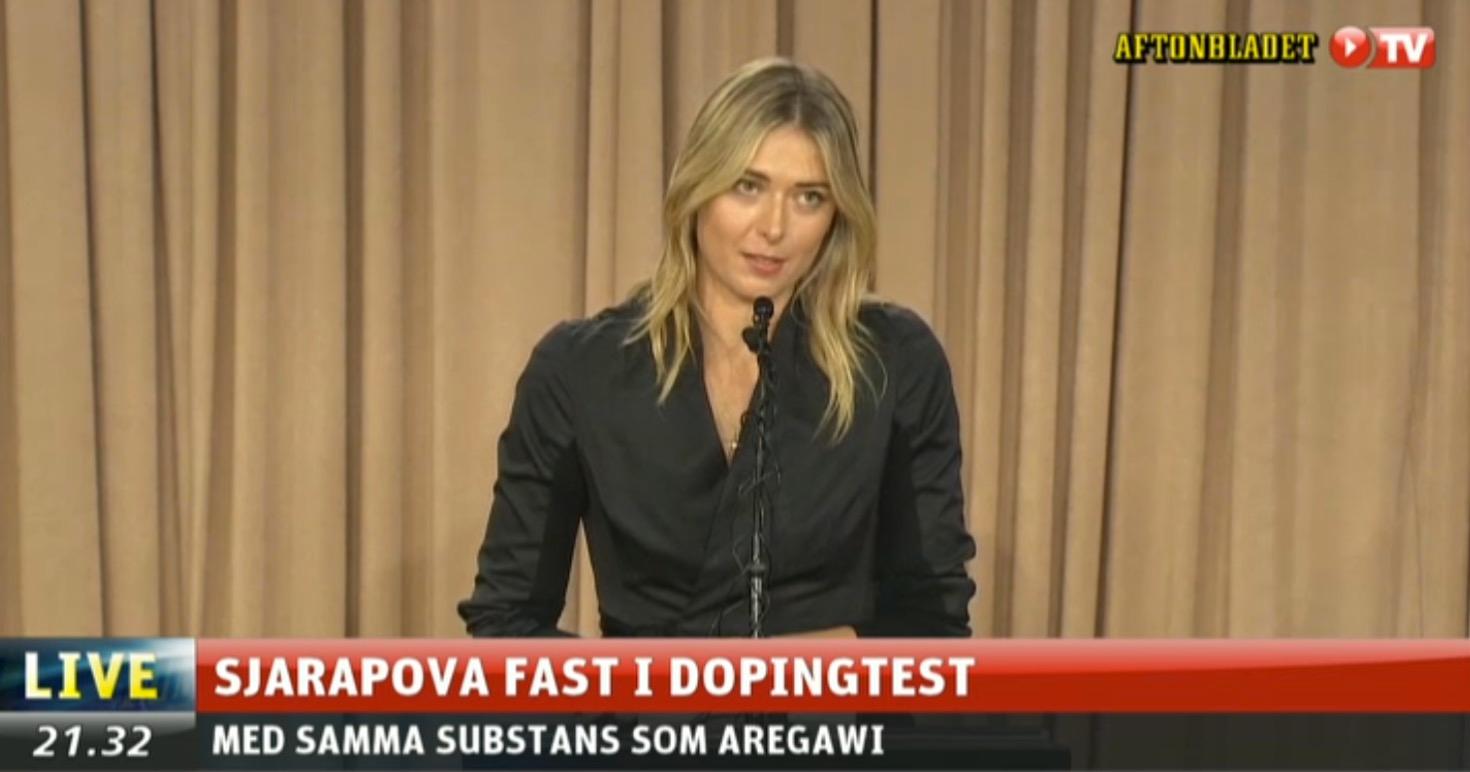 Sharapova medger dopning