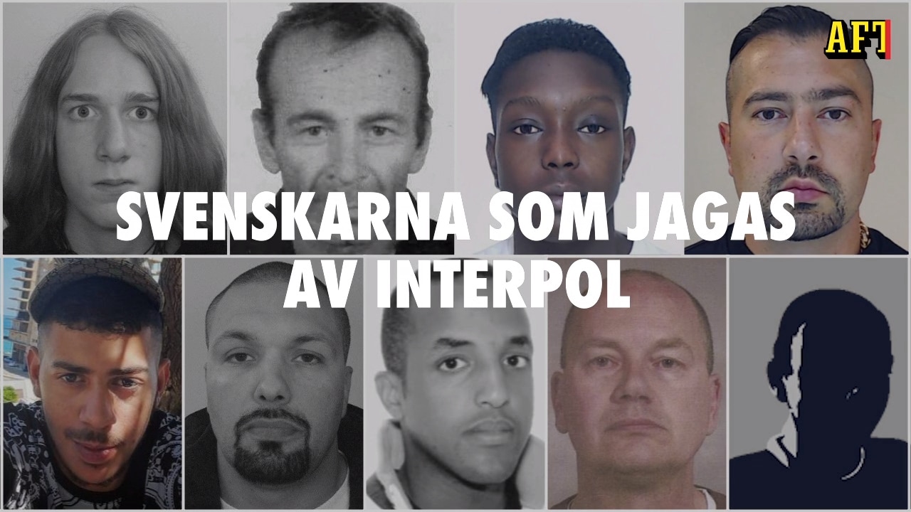 Här är svenskarna som jagas av Interpol