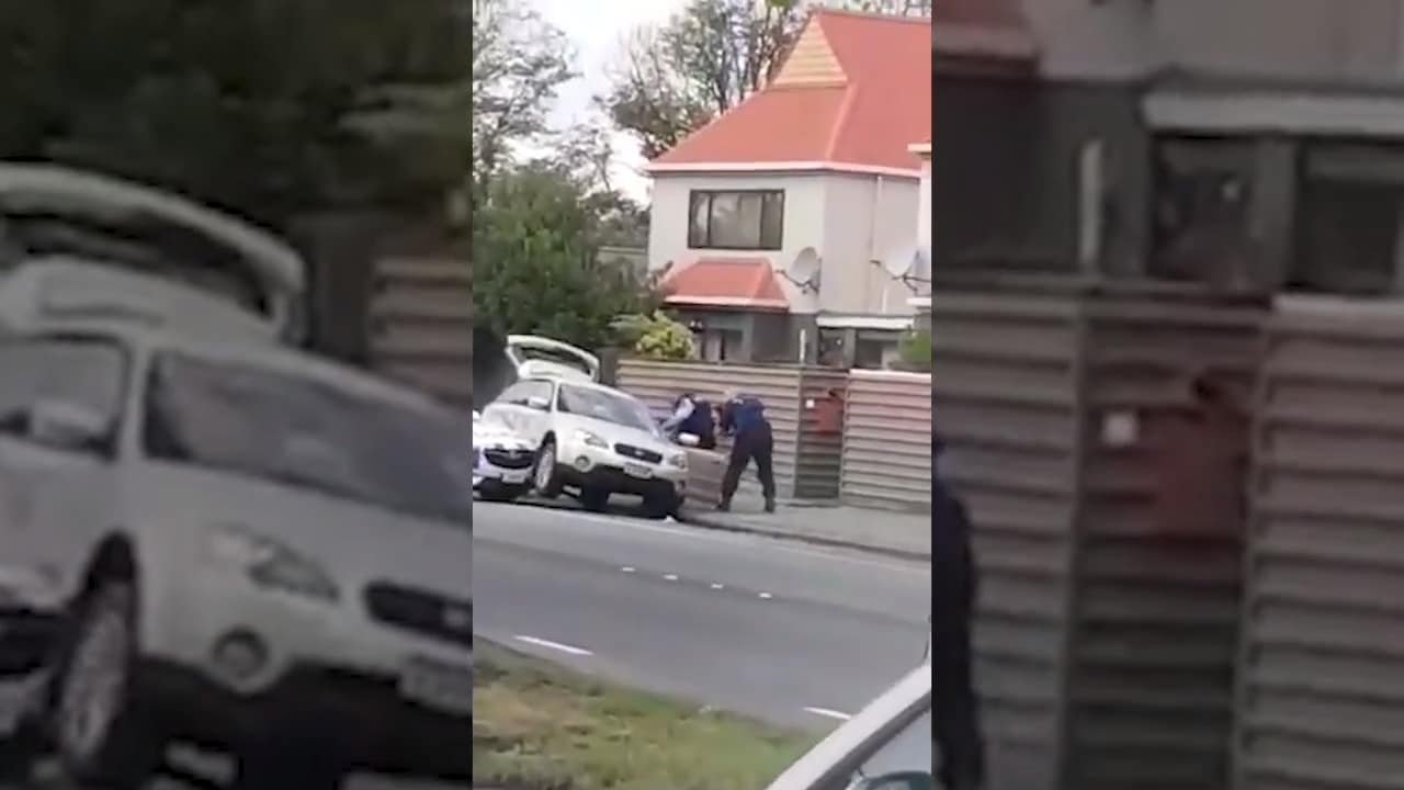 Här grips den misstänkta terroristen