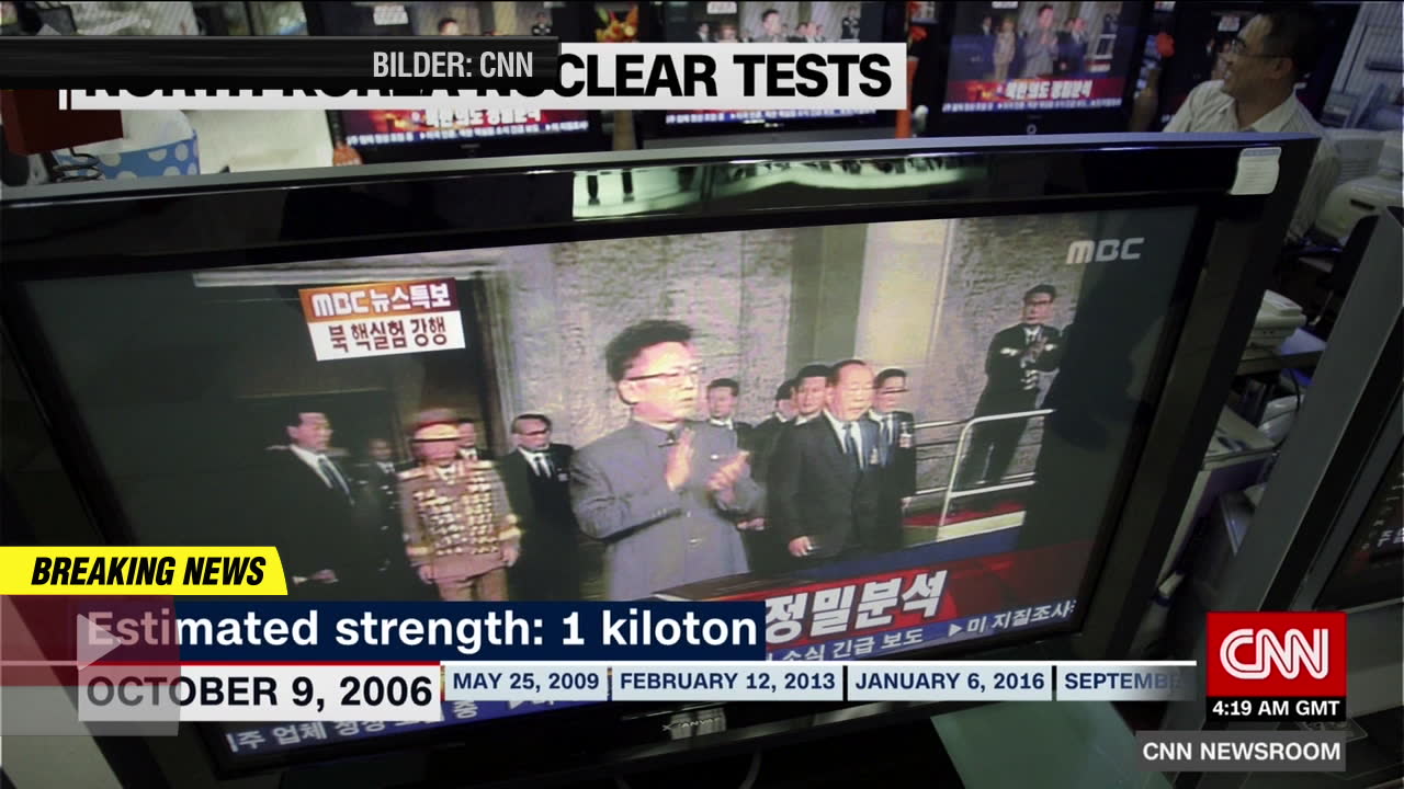 CNN rapporterar om tidigare tester