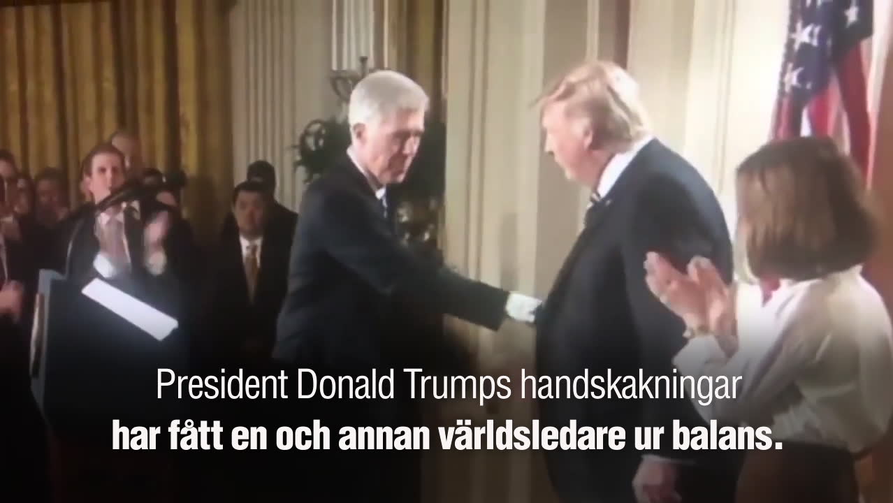 Presidentens gest får världsledare ur balans – fram till nu