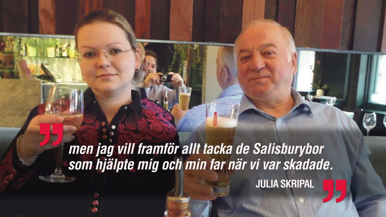 Ex-spionens dotter har vaknat efter giftattacken