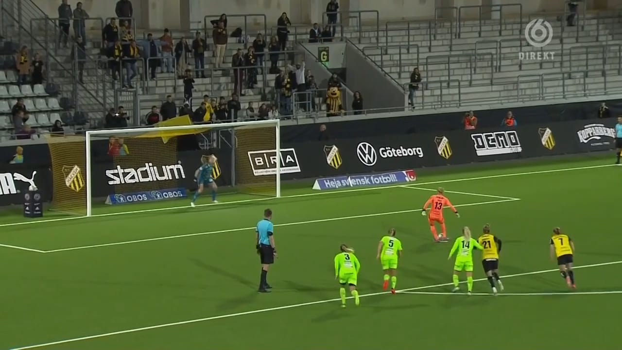 Målvakten brände straff när Häcken vann mot Kristianstad