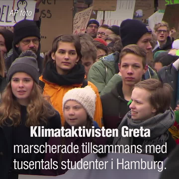 Thunberg tar klimatrörelsen till Tyskland