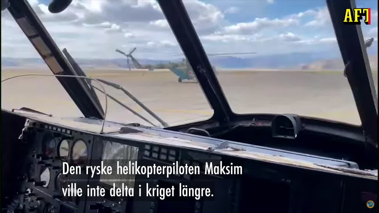 Ryske Maksim ville inte kriga – flydde i sin helikopter