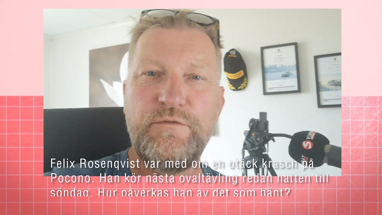 Hur påverkas Rosenqvist av den otäcka kraschen?