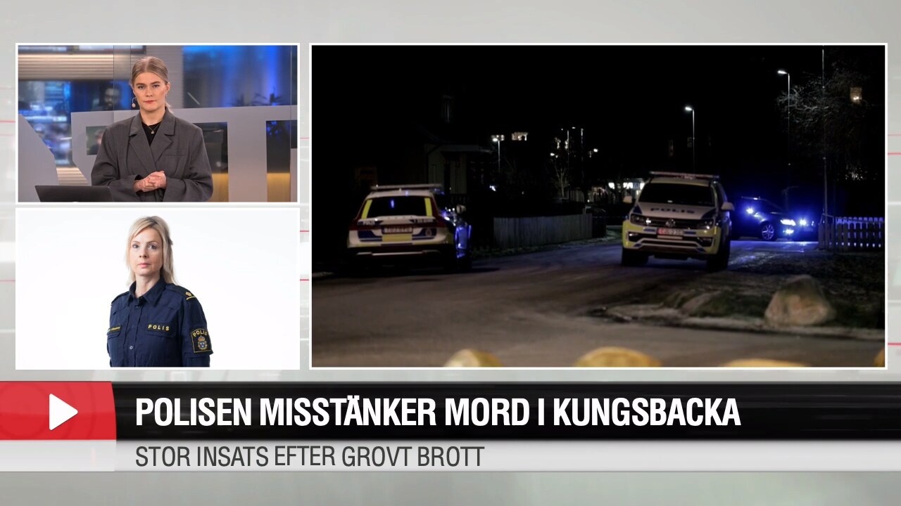 Hör polisen om insatsen efter misstänkta mordet i Kungsbacka