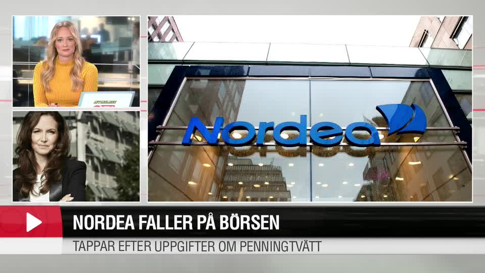 Nordea faller på börsen