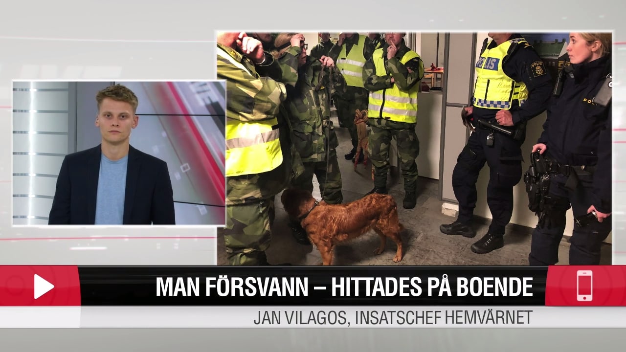 Insatschef Jan Vilagos om sökinsatsen efter Sven Erik: Glad att han är i livet