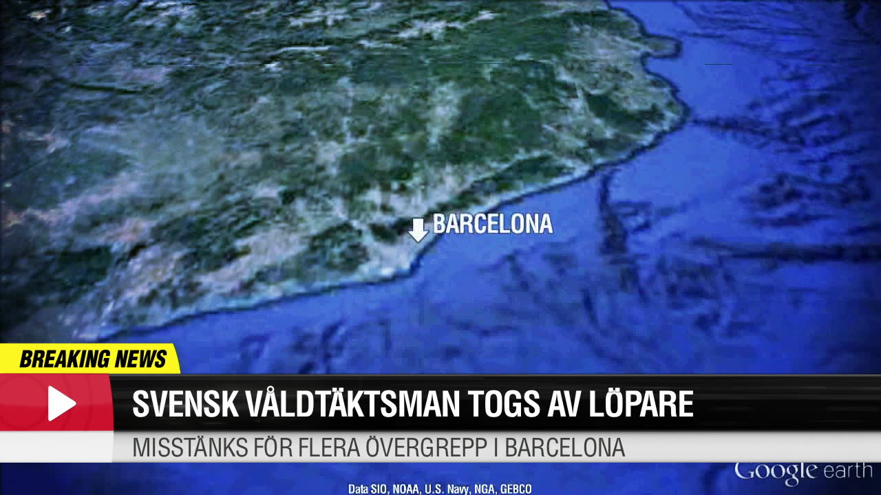 Svensk man gripen i Barcelona