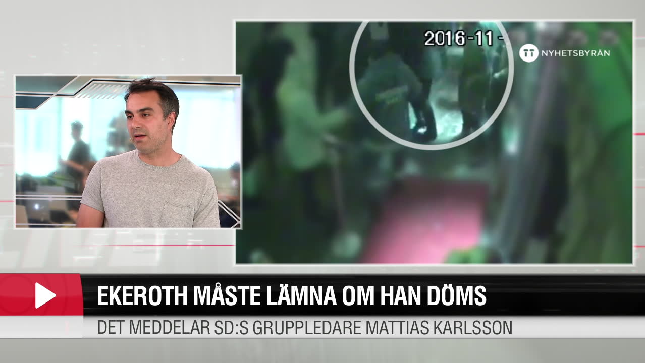 Ekeroth måste lämna om han döms