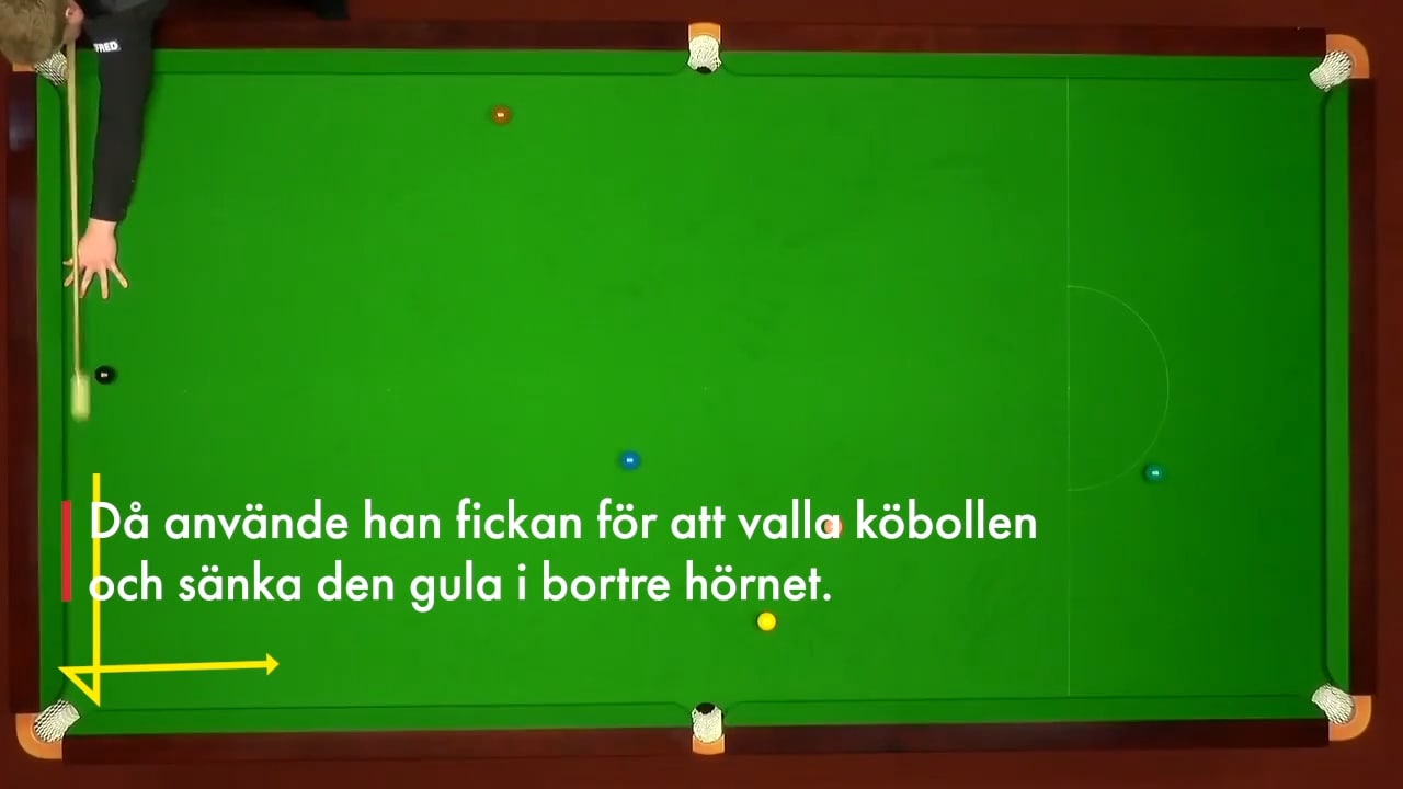 Louis Heathcote lyckas med "omöjliga" snookerstöten