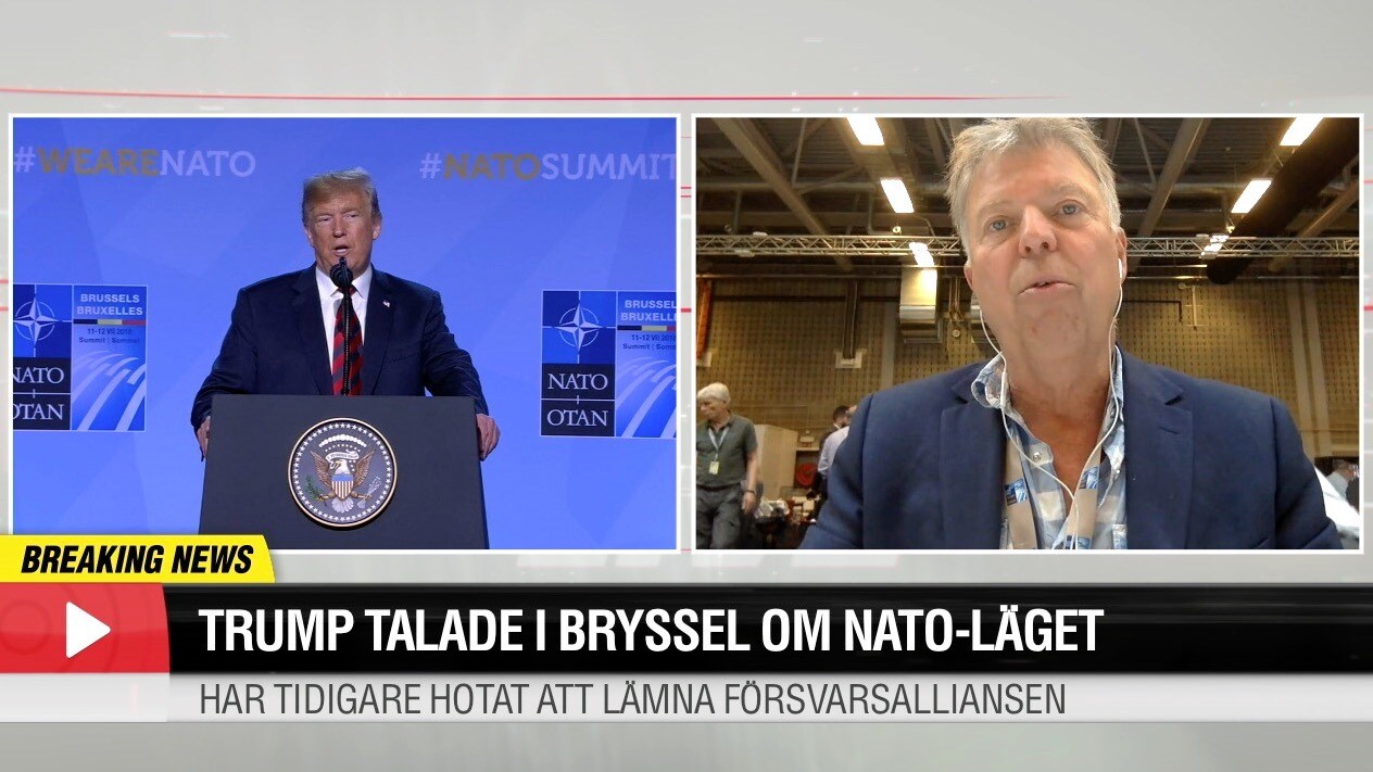 Krissamtal efter Trumps Natohot – hör Wolfgang Hansson