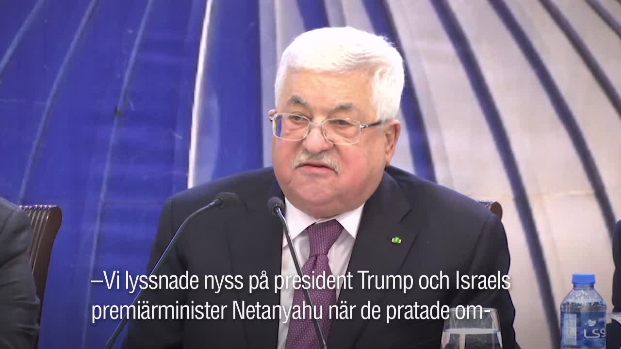 President Abbas dissar Trump, Netanyahu och århundradets deal