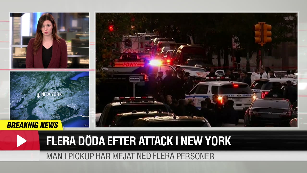 Flera döda i misstänkt terrordåd i New York