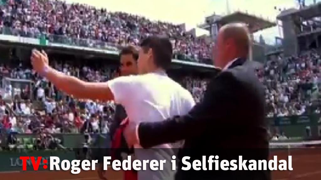 Federer i selfieskandal