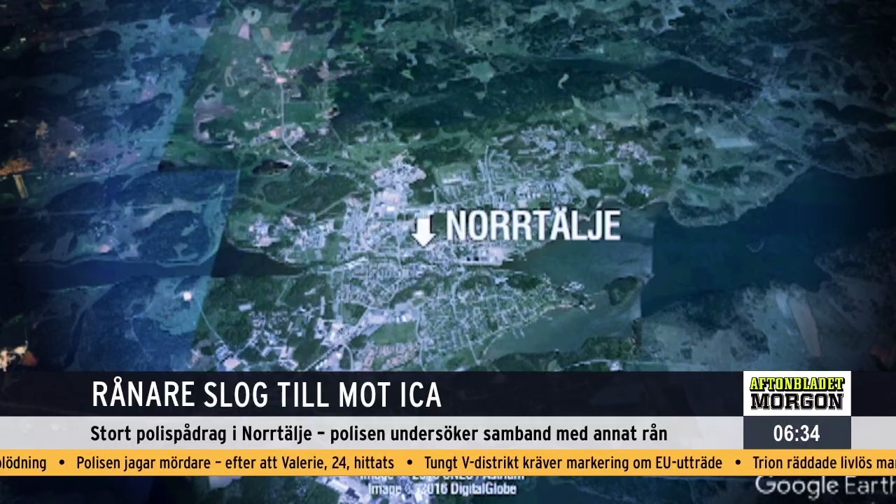 Rånare slog till mot Ica