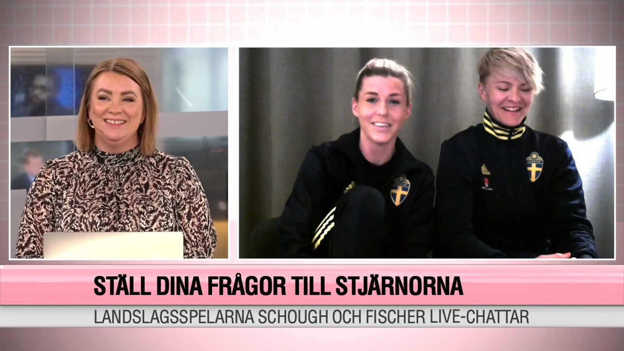 Frågor och svar med landslagsspelarna Schough och Fischer