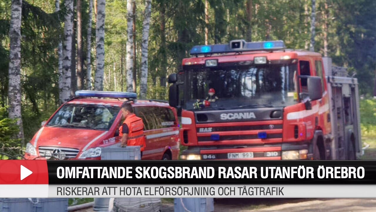 Hör räddningstjänsten om skogsbranden utanför Örebro