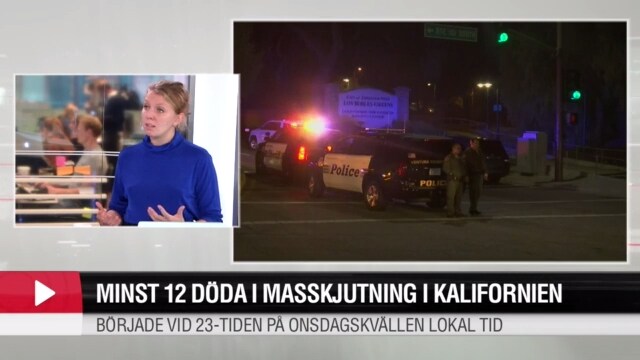 Minst 12 döda i masskjutning i Kalifonien