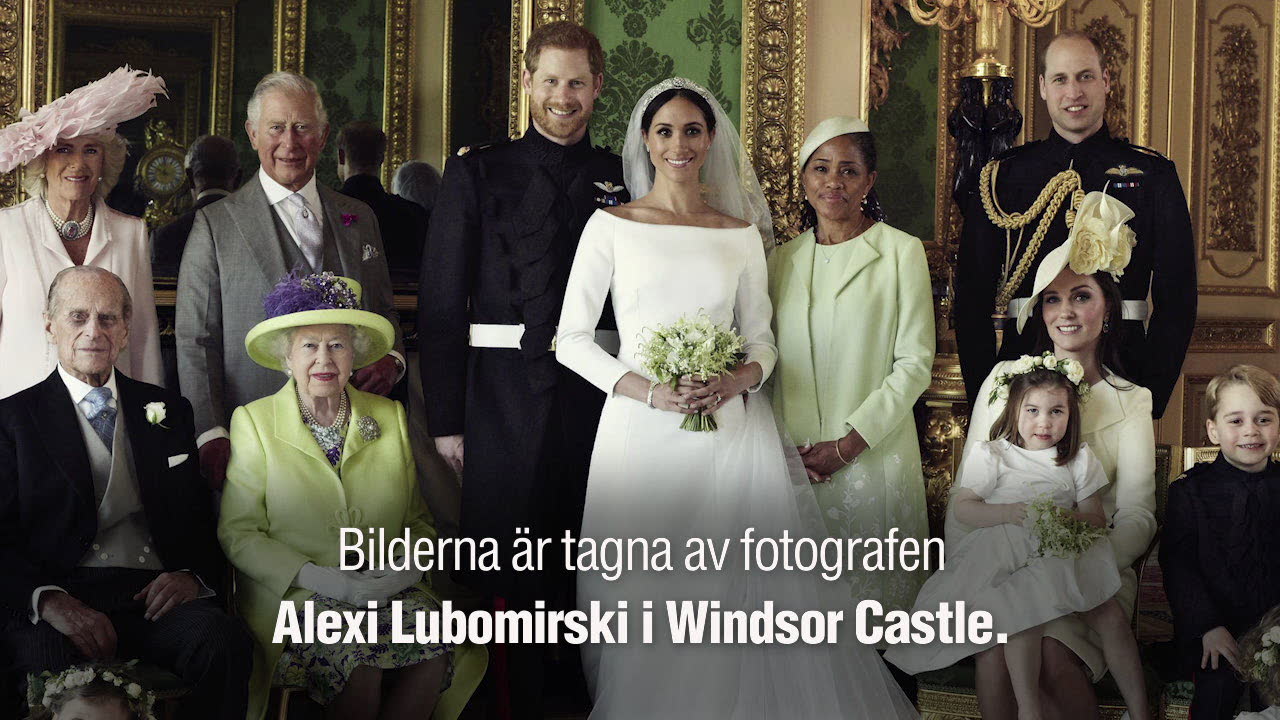 Harry och Meghan har släppt sina första officiella bröllopsbilder