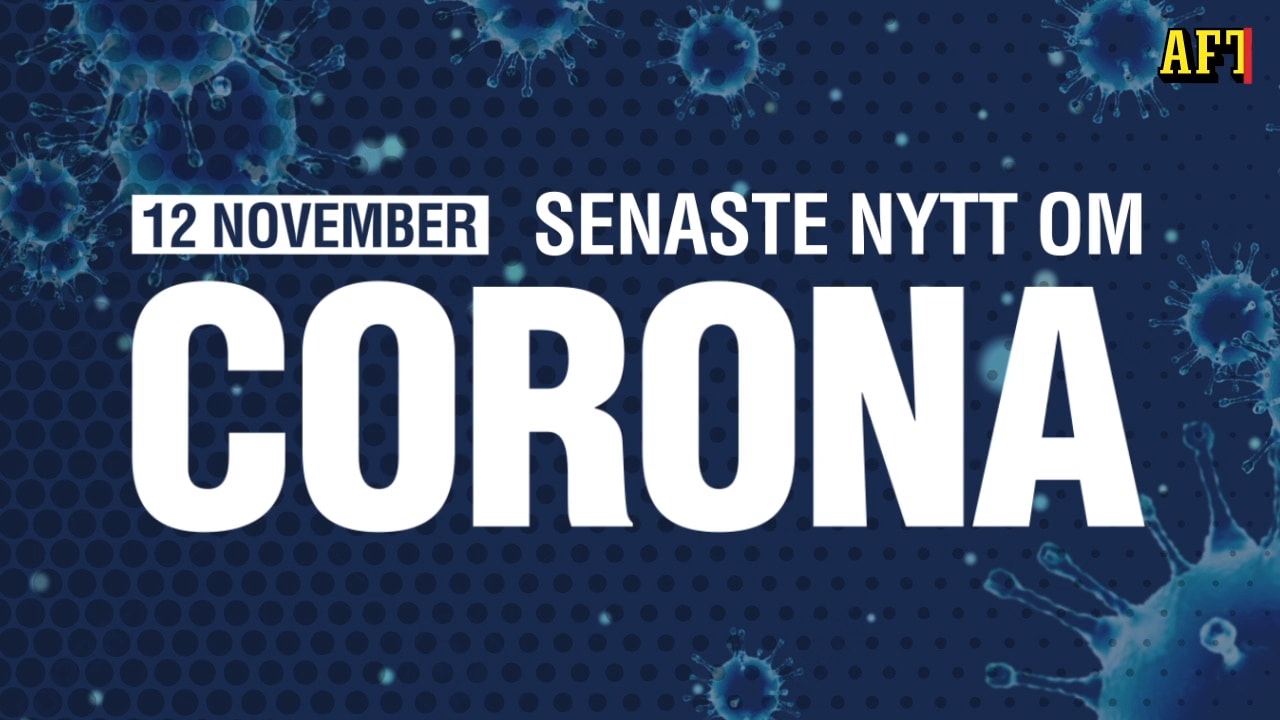 Senaste nytt om corona – 12 november