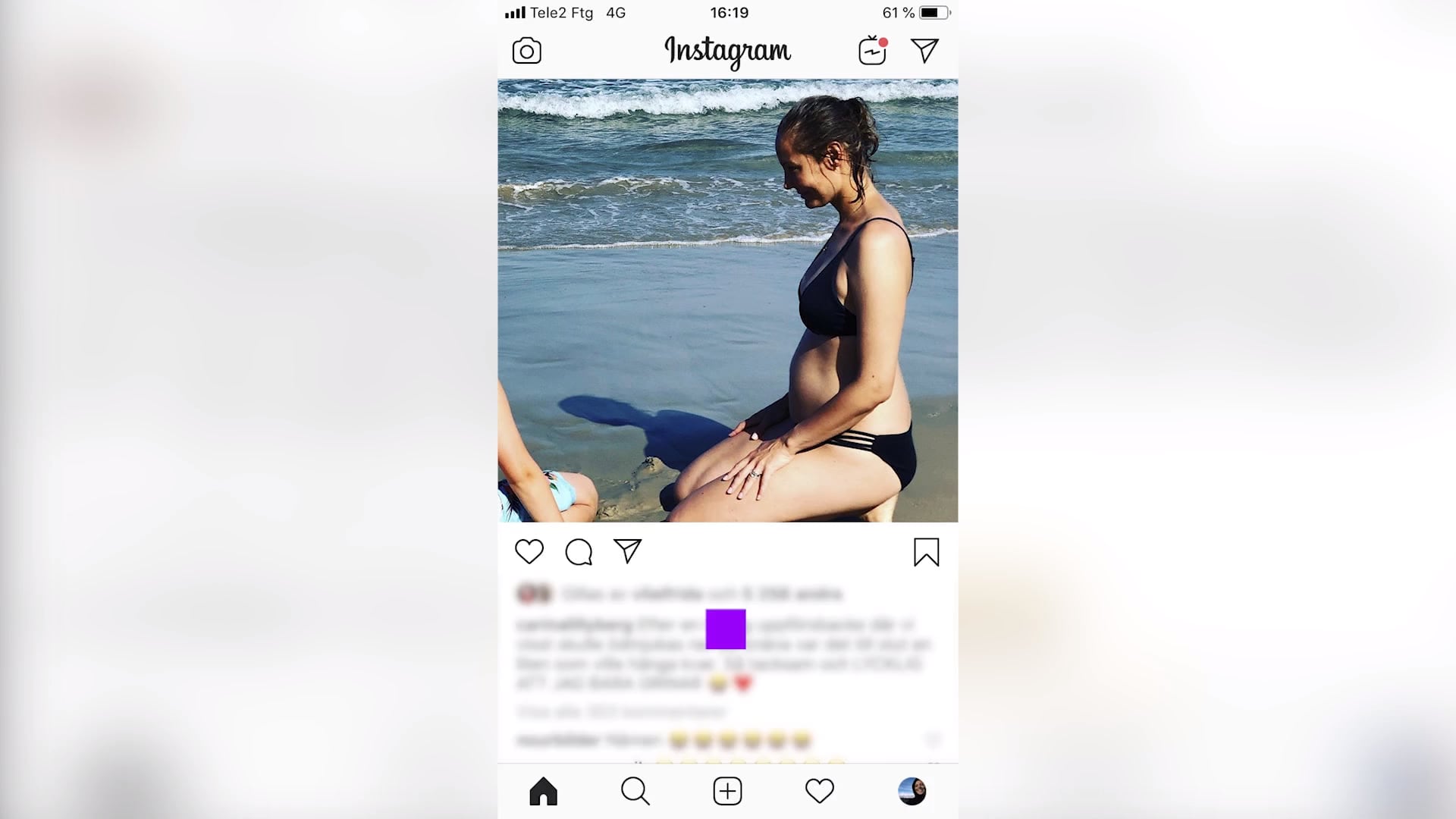 Se parets glädje besked på Instagram: Carina och Erik Berg väntar barn