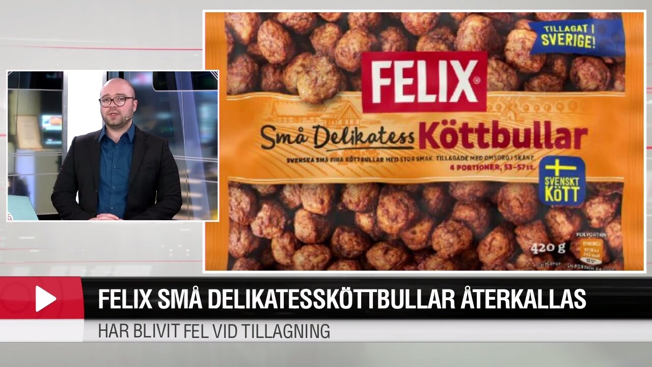 Felix köttbullar återkallas