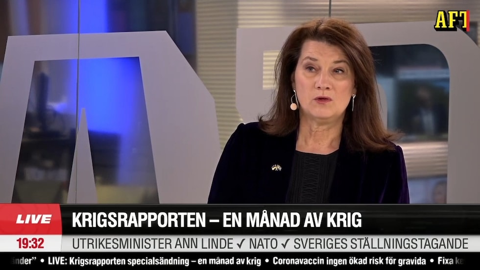 Utrikesminister Ann Linde Om Hotet Från Ryssland Aftonbladet Tv