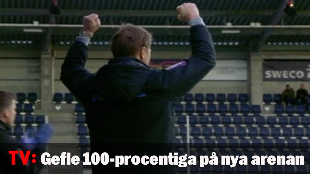 Gefle 100-procentiga på nya arenan