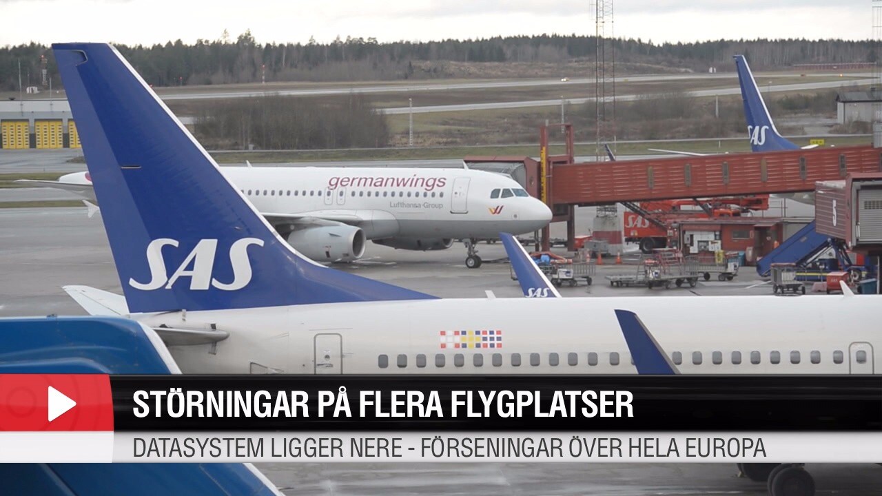 Flygkaos i Europa - datorhaveri påverkar flygtrafiken