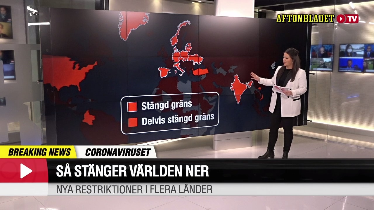 Så stänger världen ner till följd av corona