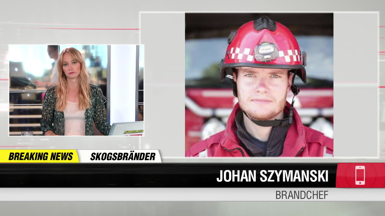 En stor skogsbrand rasar i Älvdalen