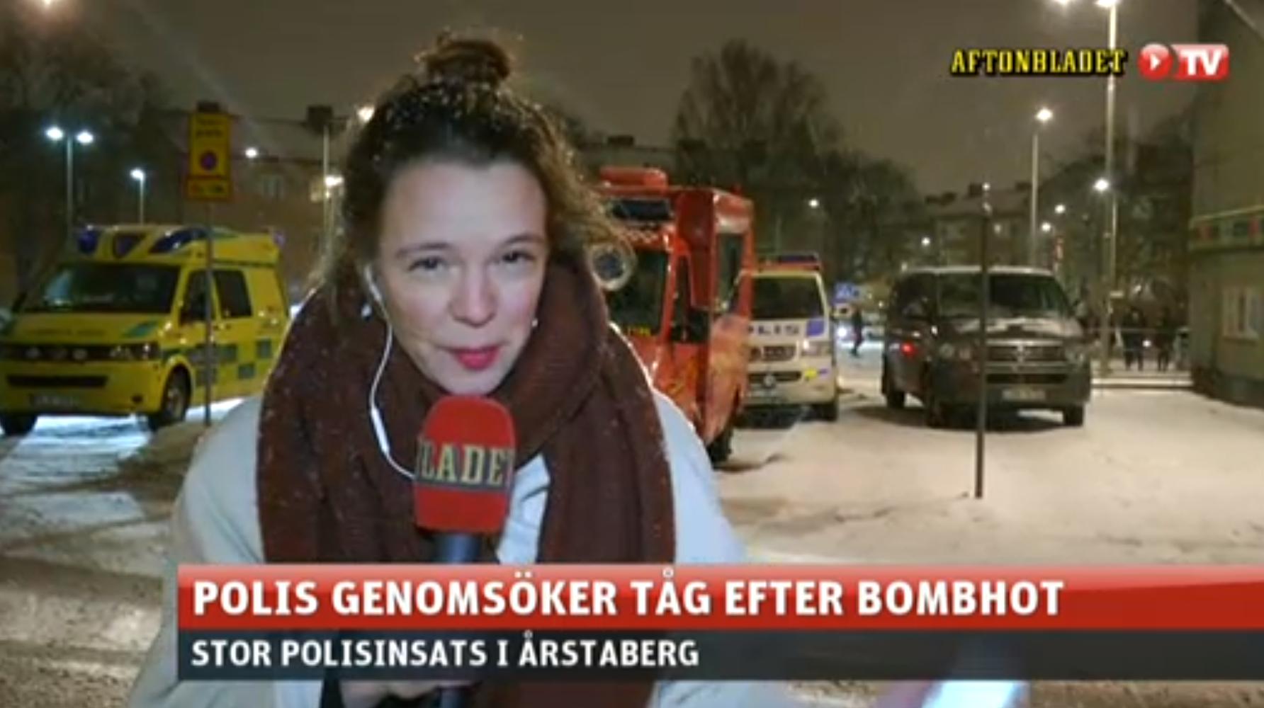 Person på pendeltåg ska ha uttalat bombhot