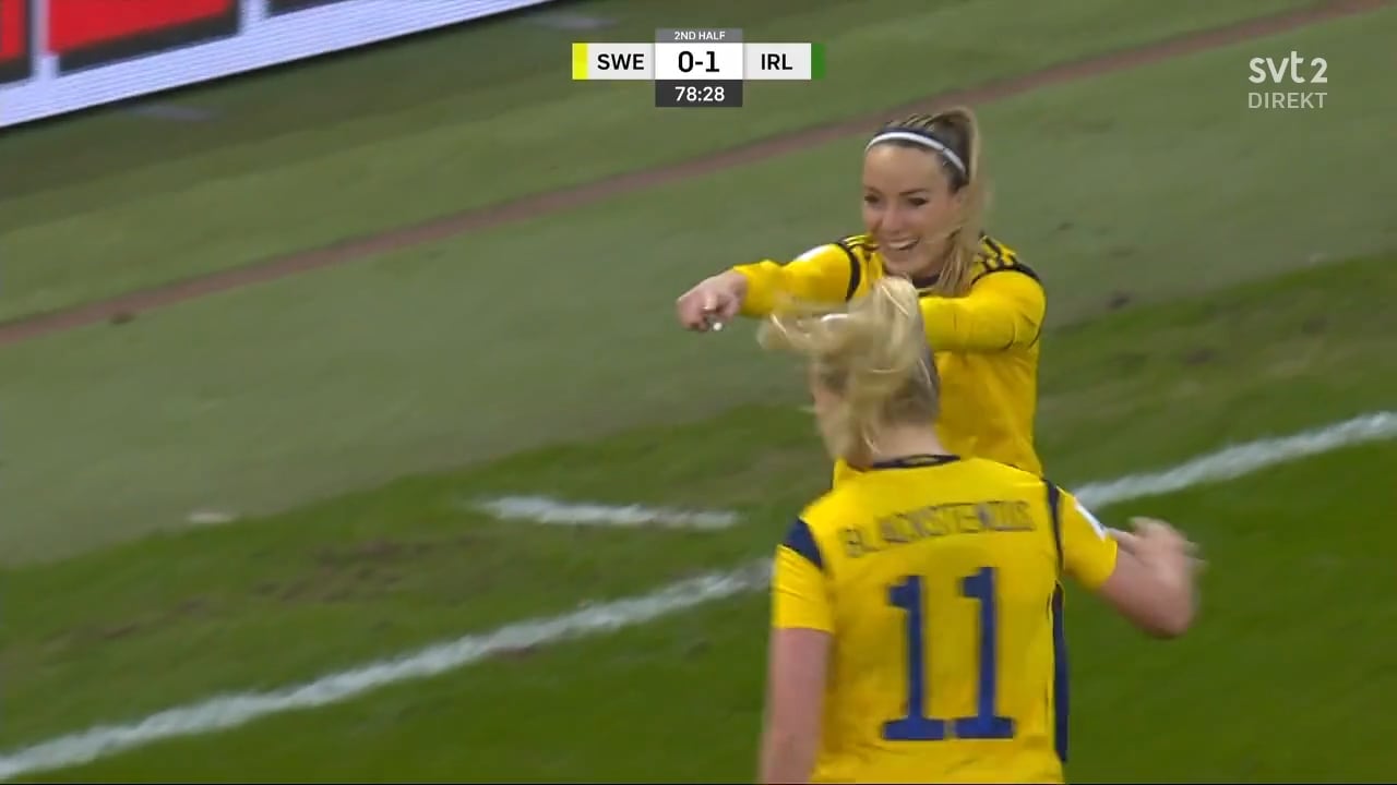 Sverige klart för VM – se Asllanis mål som säkrade VM-platsen