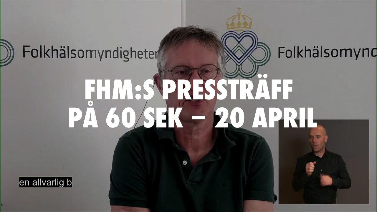 FHM:s pressträff på 60 sekunder - 20 april