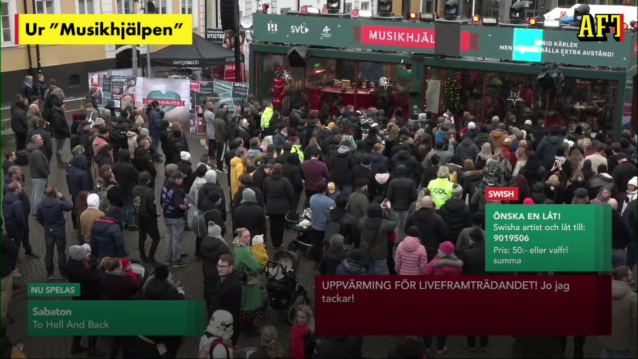 "Musikhjälpen" får kritik för trängsel