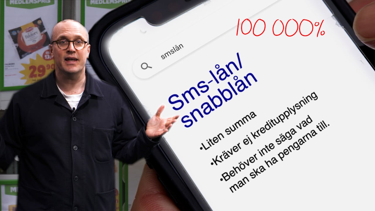 Så mycket kostar ett SMS-lån egentligen – Andreas Cervenka förenklar