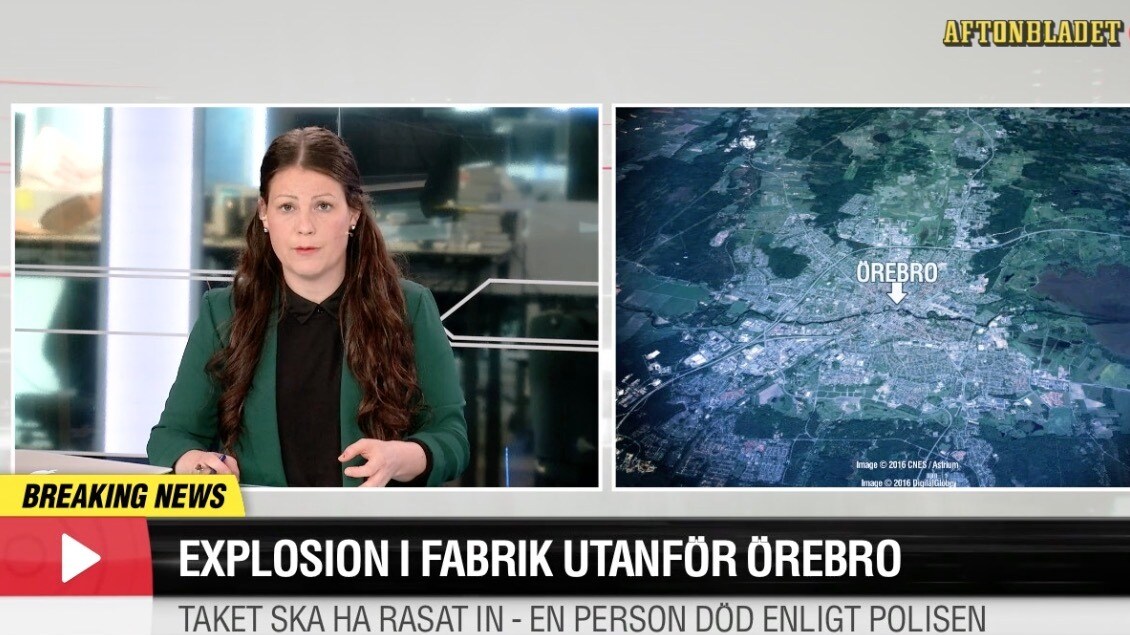 En död efter stor explosion i fabrik