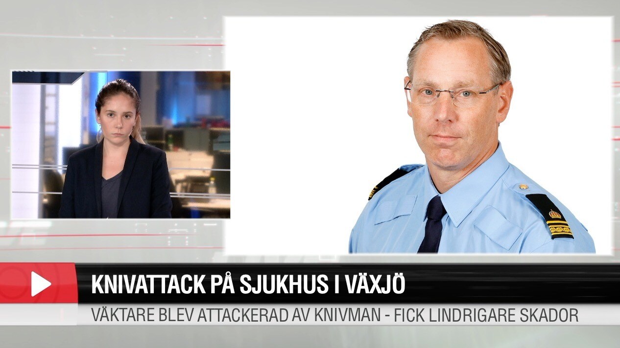 Knivattack på akutmottagning i Växjö