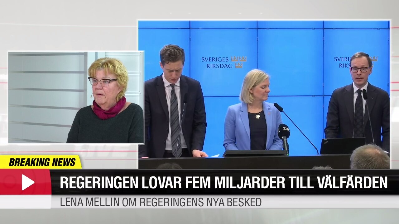Regeringen lovar fem miljarder till välfärden