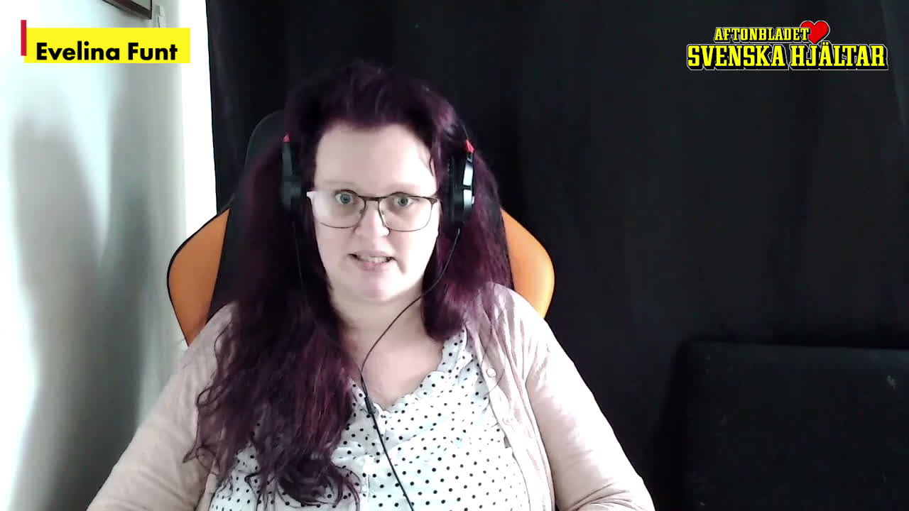 Evelina: "Min man krampar"